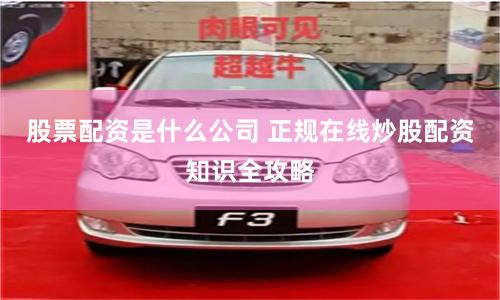股票配资是什么公司 正规在线炒股配资知识全攻略